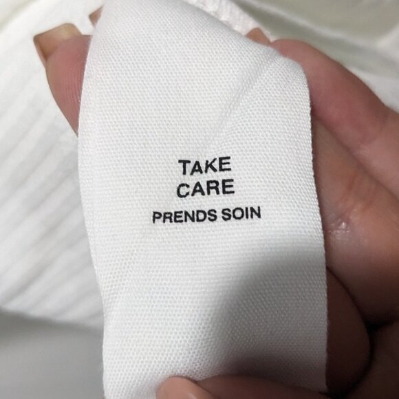 Avec Les Filles | Ribbed Scoop Neck Thong Bodysuit in White - Picture 8 of 10